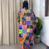 Long Ankara kimono