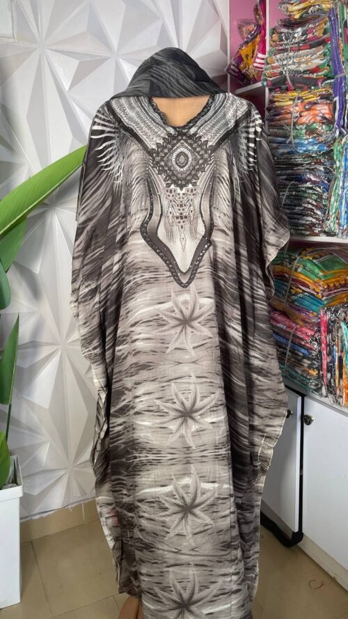 Chiffon maxi bubu with Scarf 002