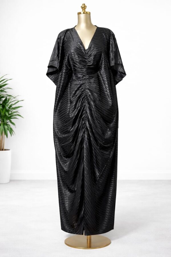 Midnight Draped Luxe Black  Dress