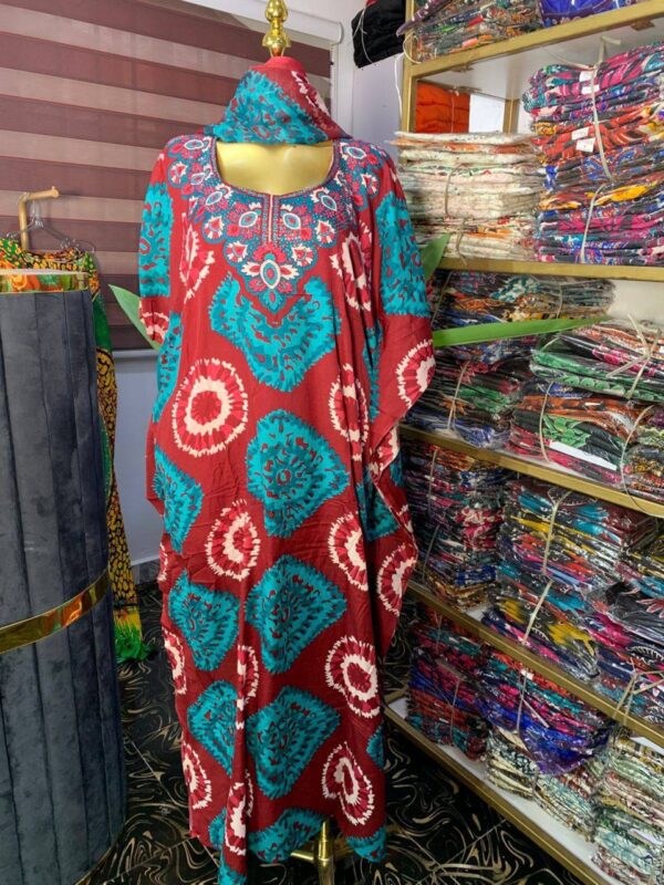 Chiffon bubu with scarf 0026