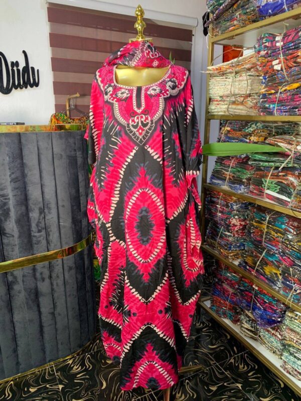 Chiffon bubu with scarf 0016