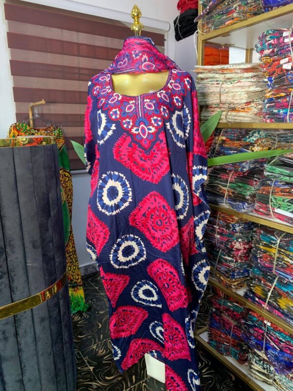 Chiffon bubu with scarf 0025