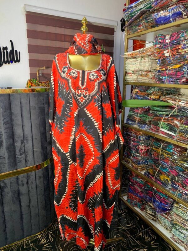 Chiffon bubu with scarf 0013