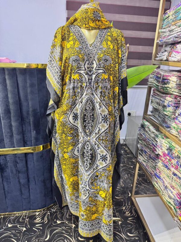 Chiffon bubu with scarf 0028