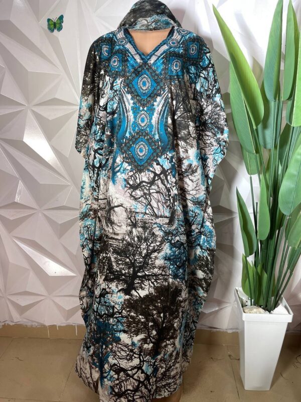 Chiffon bubu with scarf 006