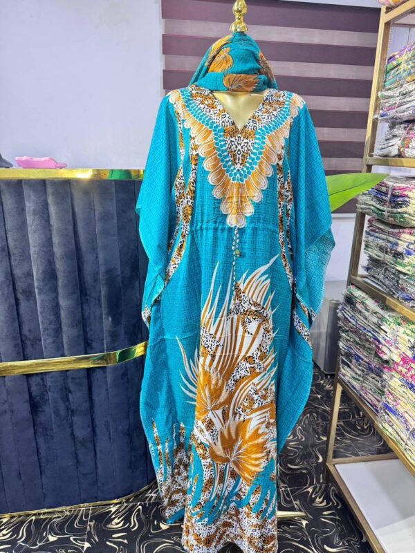 Chiffon bubu with scarf  0023