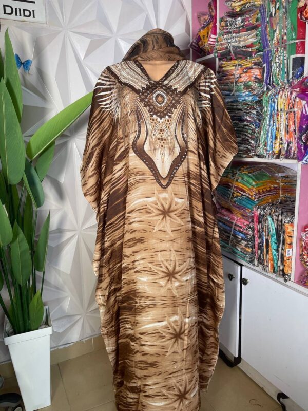Chiffon maxi bubu with scarf 003