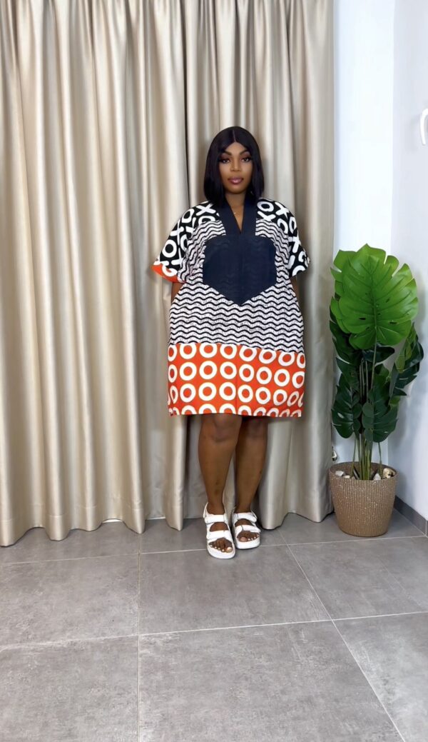 Ankara mini Dress 007