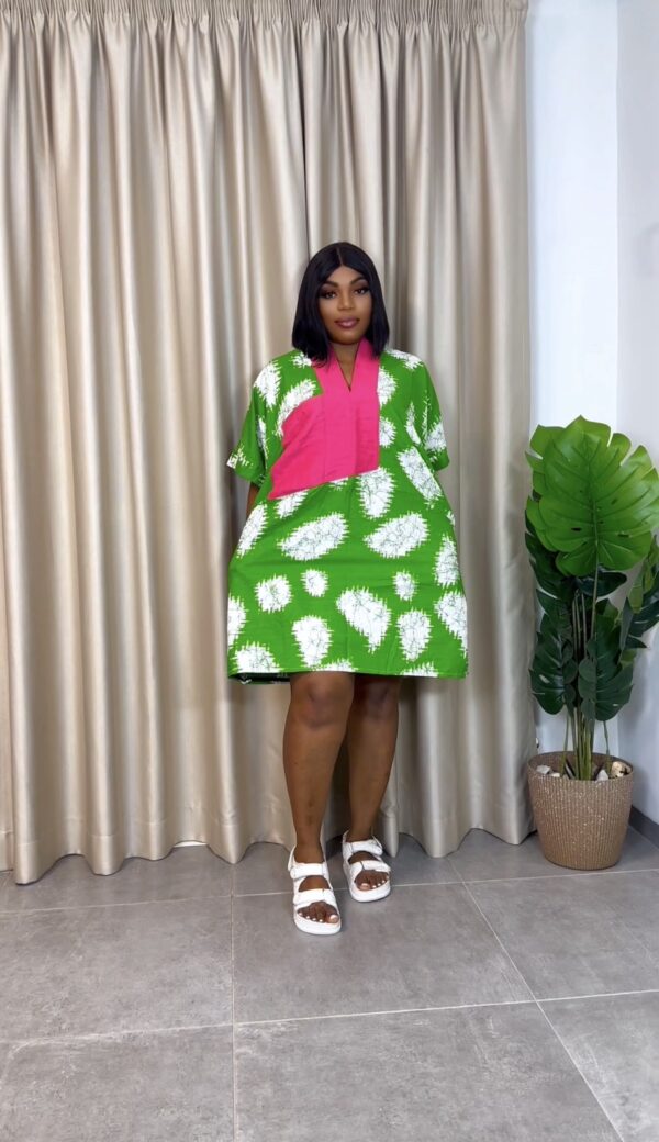 Ankara mini Dress 009