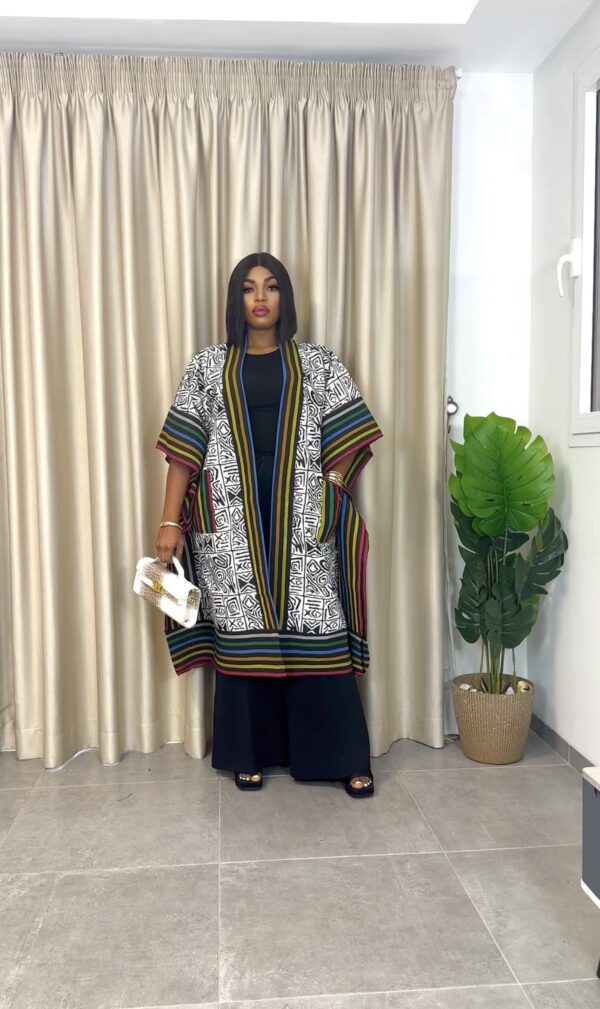 Long Royal mosaic kimono 007