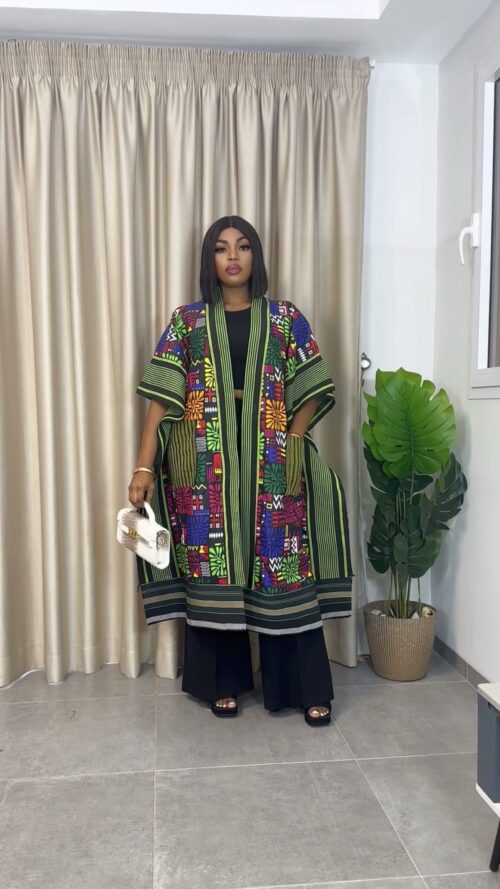 Long Royal mosaic kimono 004