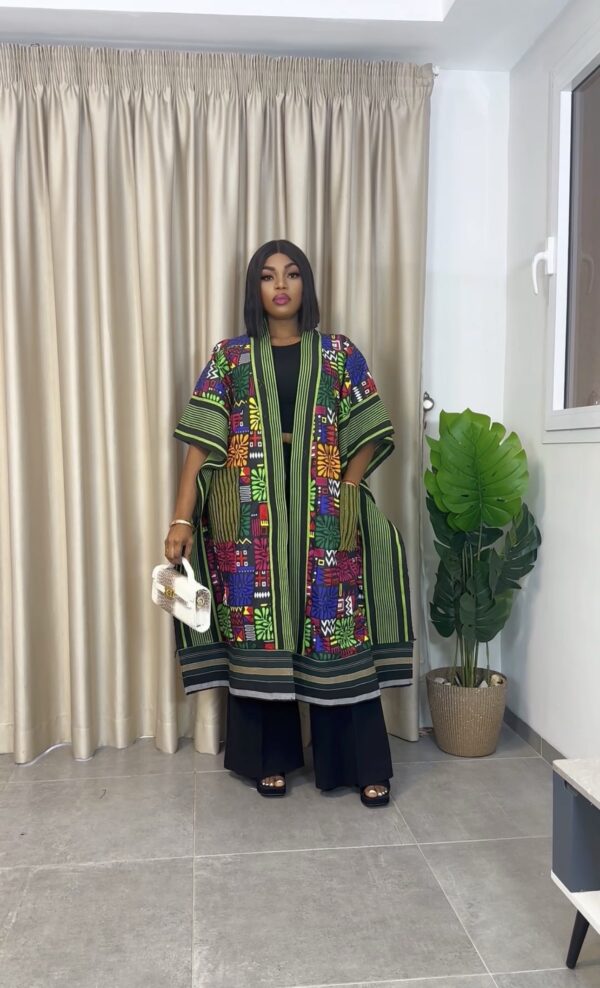 Long Royal mosaic kimono 004
