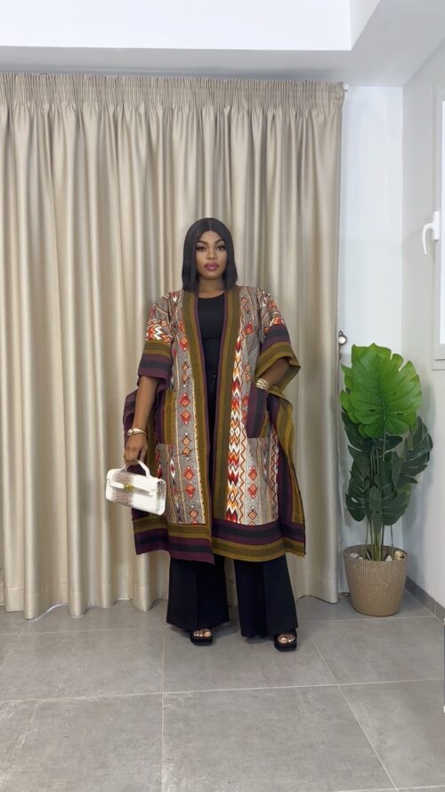 Long Royal Mosaic kimono 002