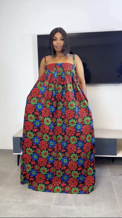 Floral Bubu red