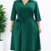 Luxe flare office dress